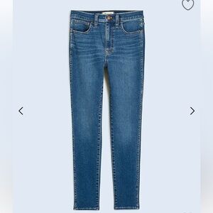 Madewell Petite 10" High-Rise Roadtripper Authentic Skinny Jeans size 26